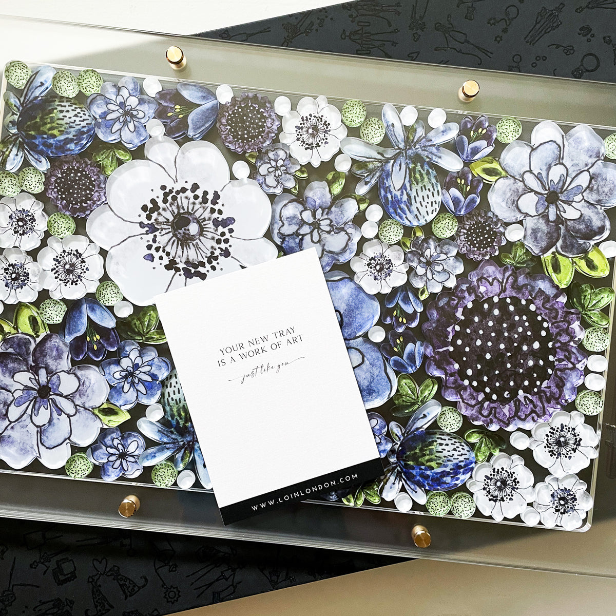 THE OBSESSION Acrylic Tray: MARGARET