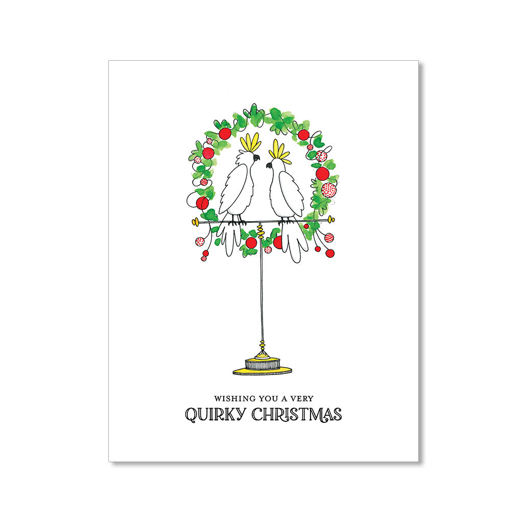 "CHRISTMAS COCKATOOS" HOLIDAY CARD