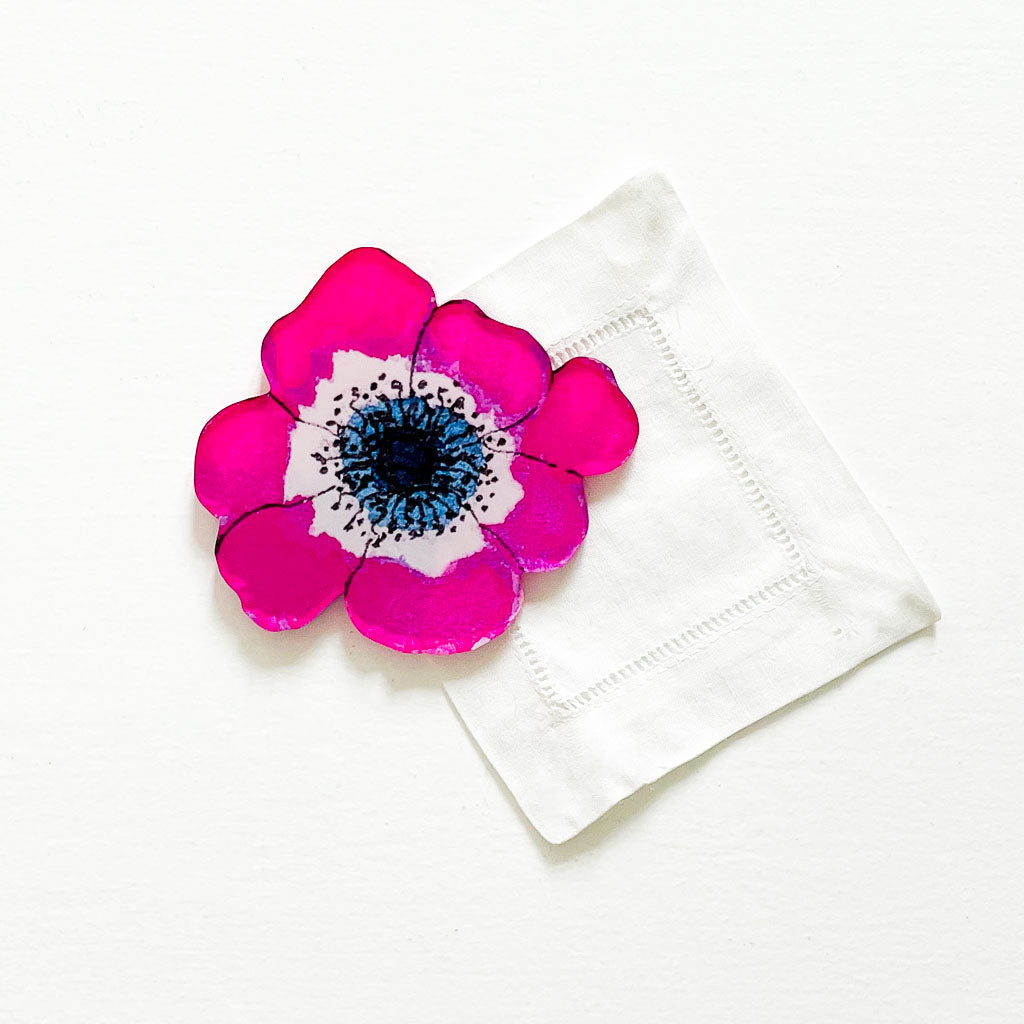 "HALEY" FLORAL COASTER SET