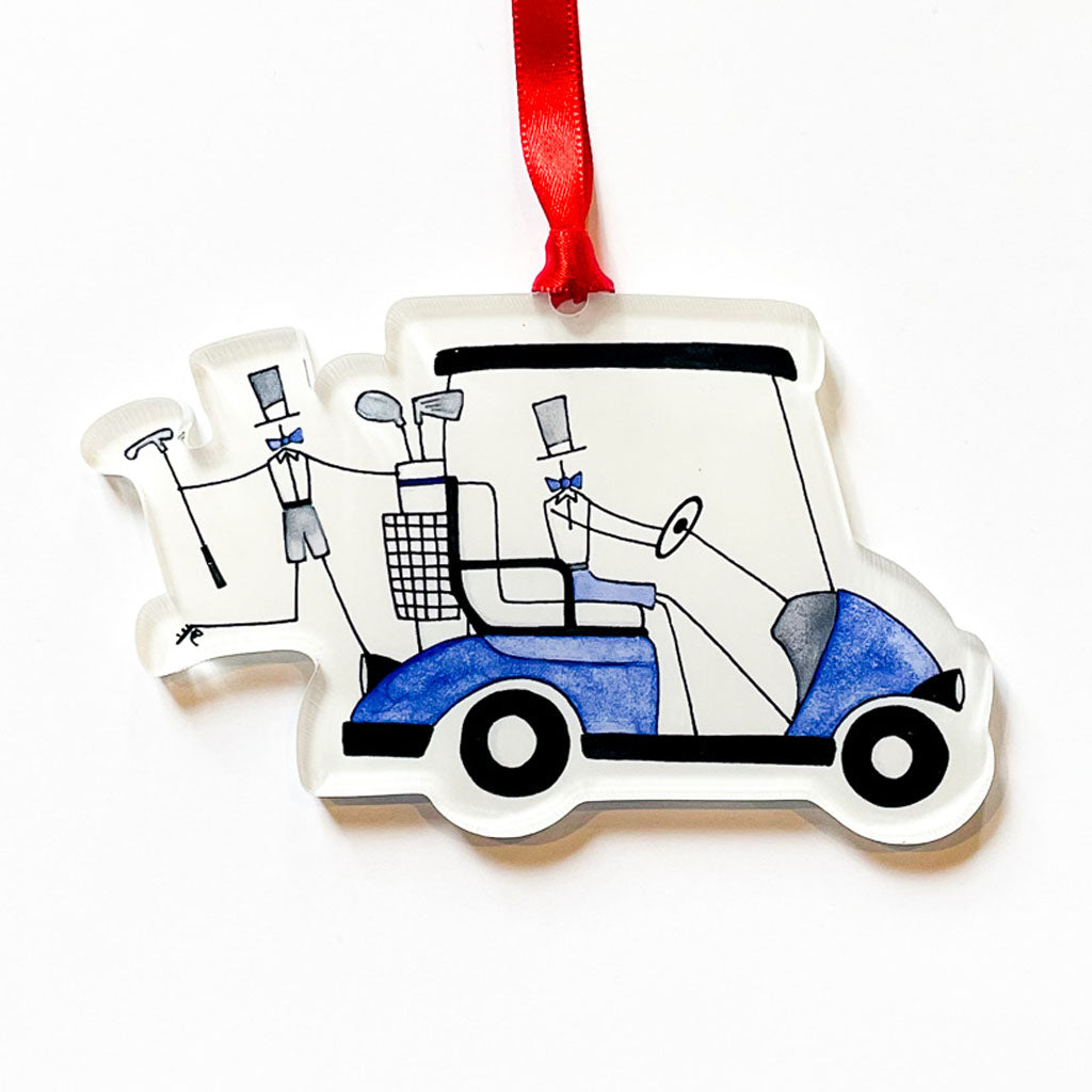 IMPERFECT "DAD'S GOLF CART" Acrylic Ornament