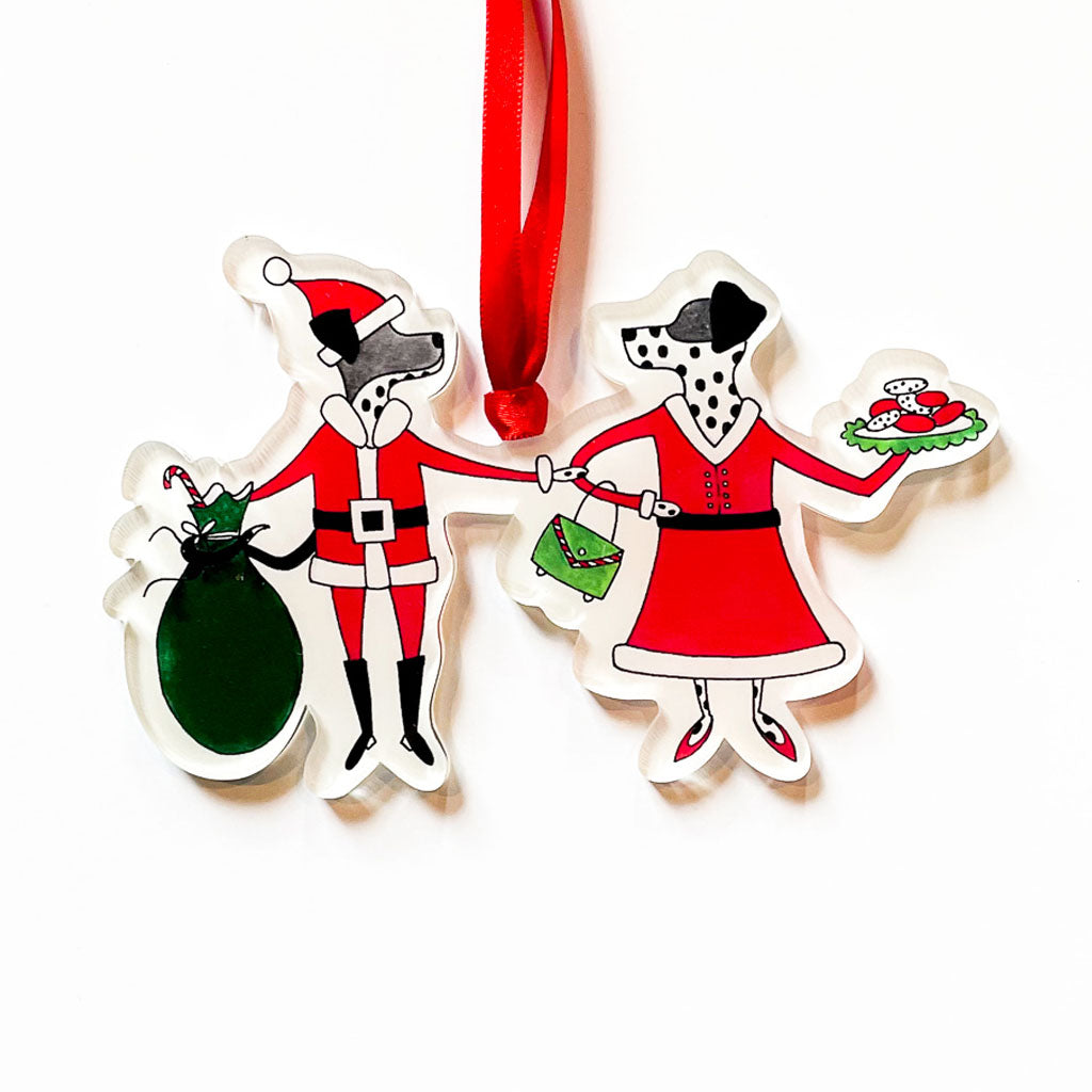 IMPERFECT "CARROTT & KING: HOLIDAY ATTIRE" Acrylic Ornament