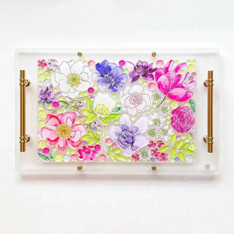FROM BOUQUET... TO TRAY Custom Acrylic Tray