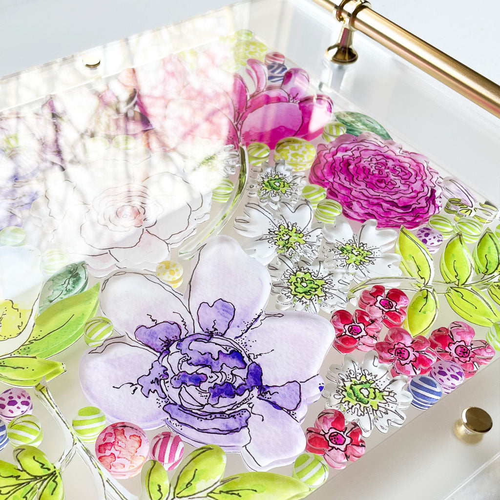 FROM BOUQUET... TO TRAY Custom Acrylic Tray