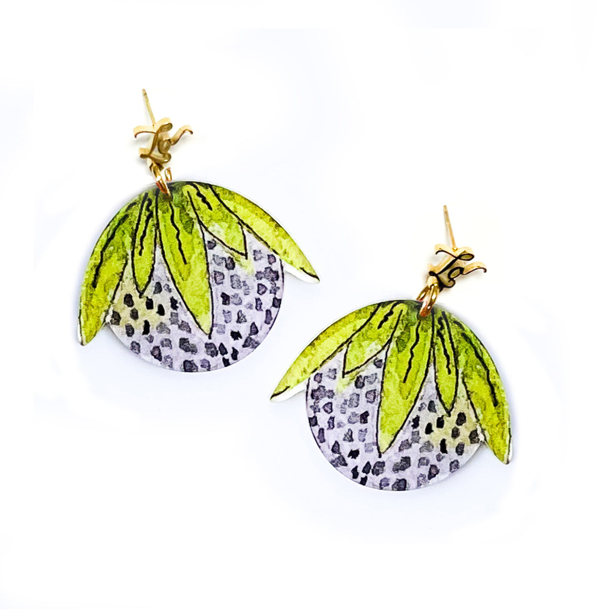 NORA LOGO EARRINGS
