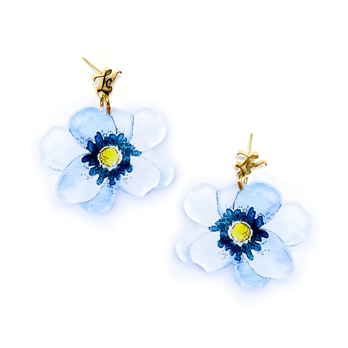 LAURA LOGO EARRINGS
