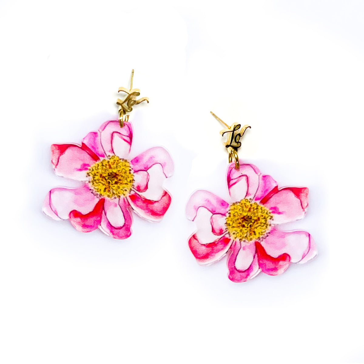 SARA LOGO EARRINGS