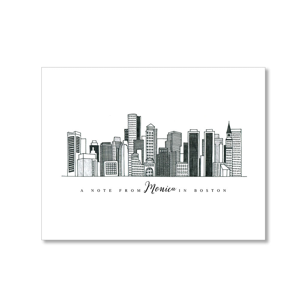 "BOSTON" Skyline