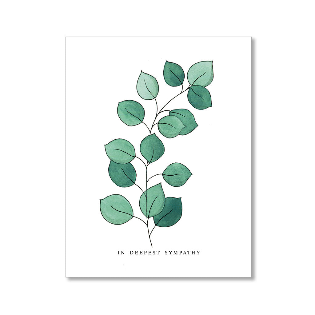 "EUCALYPTUS" SYMPATHY CARD