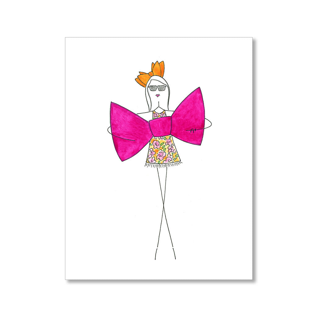 "BOW" BIRTHDAY CARD