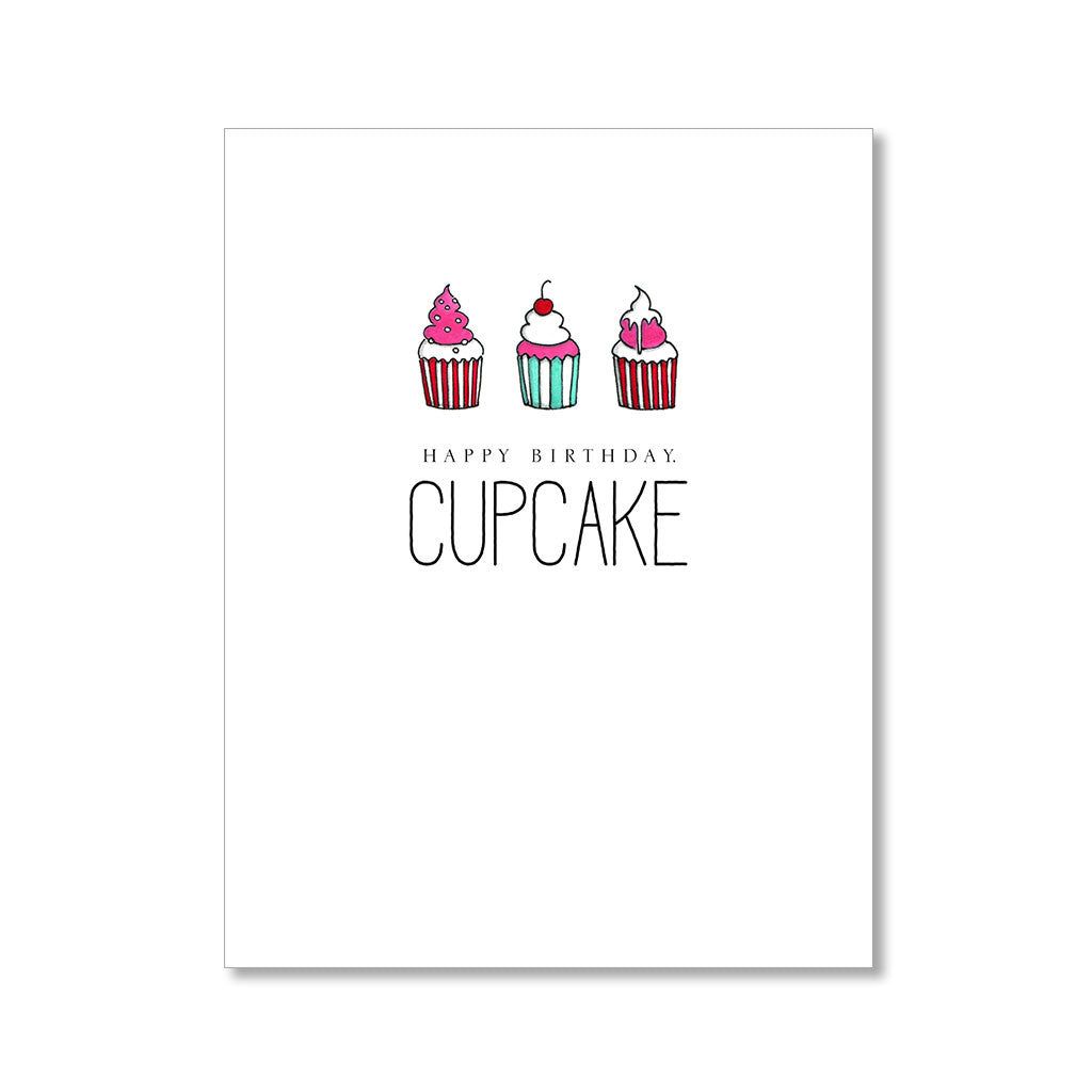 "CUPCAKE" BIRTHDAY CARD