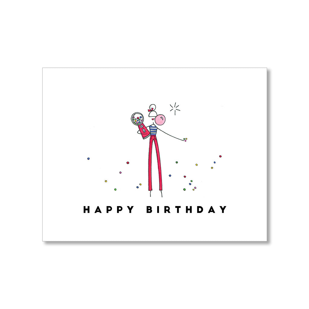 "GUM BALL" BIRTHDAY CARD