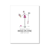 "HOLE-IN-ONE: MISSES" BIRTHDAY CARD
