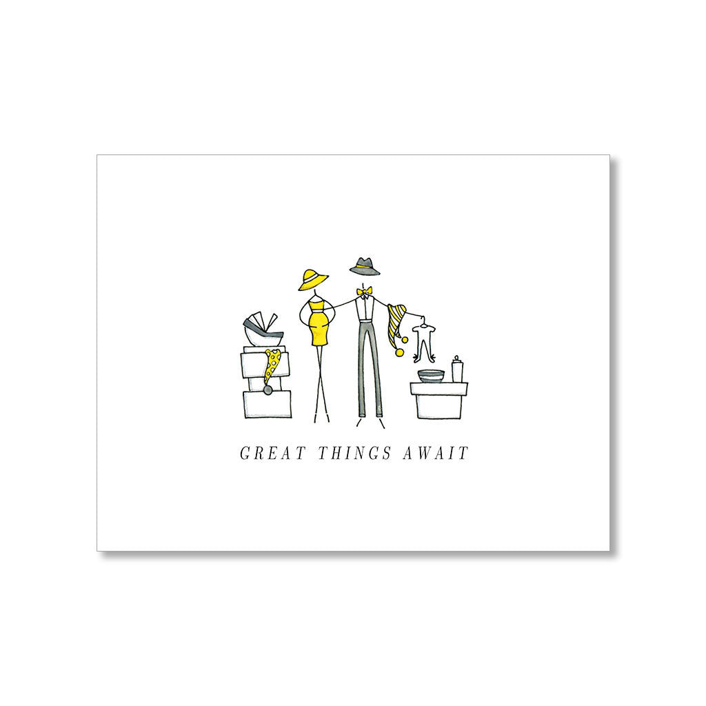 "GREAT THINGS AWAIT" BABY CARD