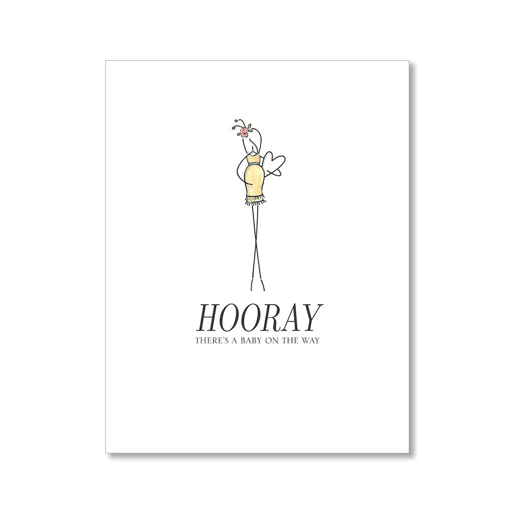 "HOORAY" BABY CARD