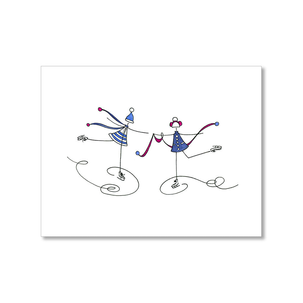 "SKATING" BLANK CARD