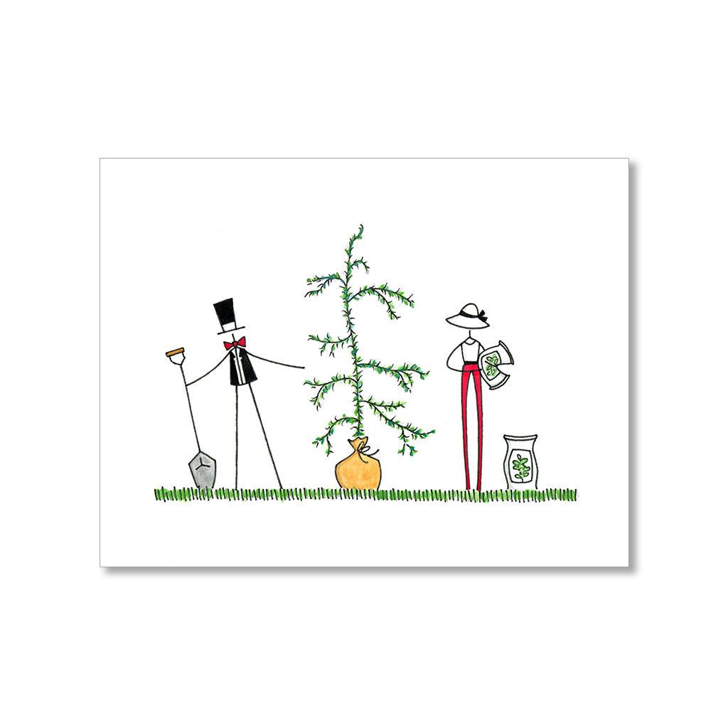 "PLANTING" BLANK CARD