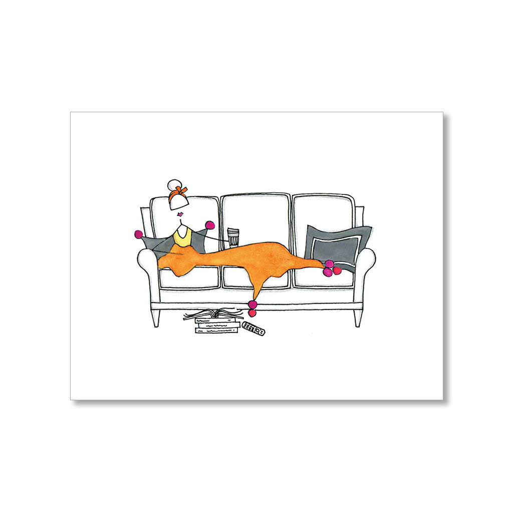 "LAZY DAY" BLANK CARD