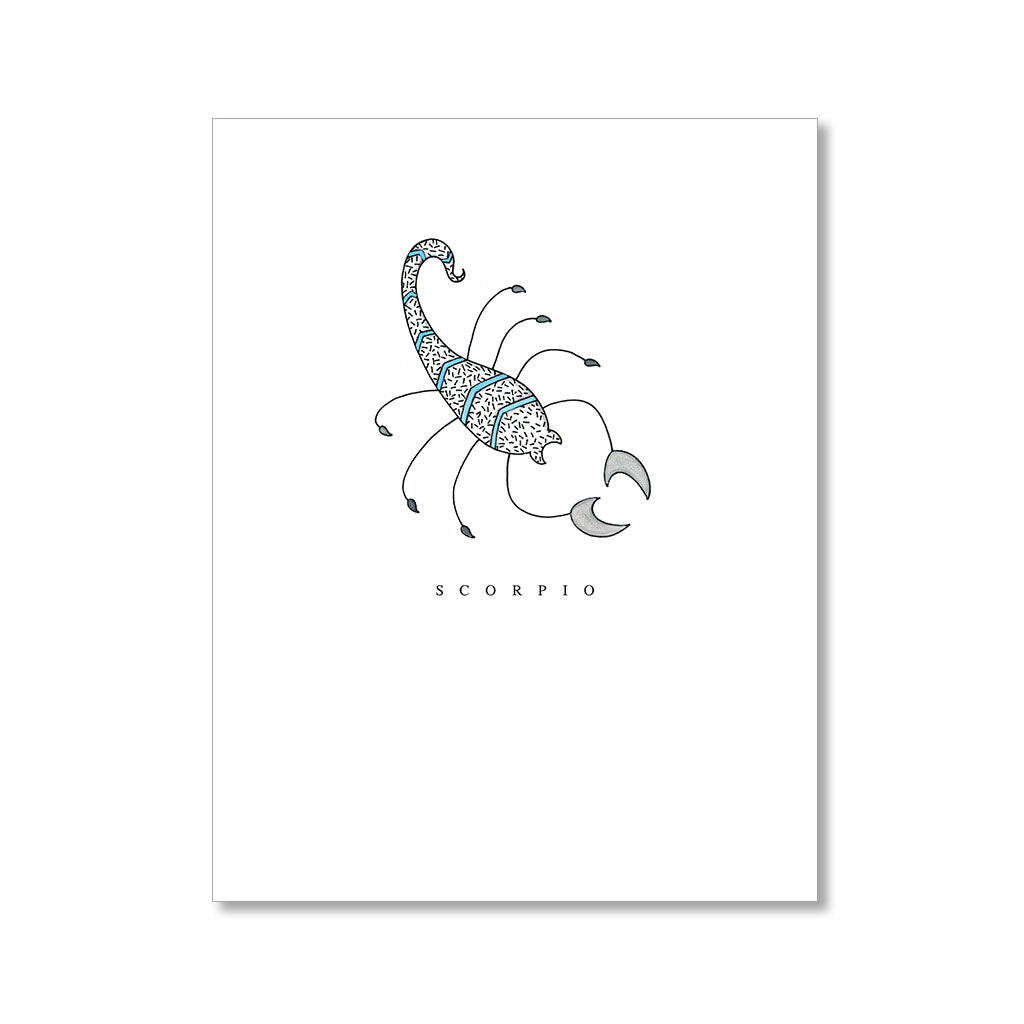 "SCORPIO" BLANK CARD
