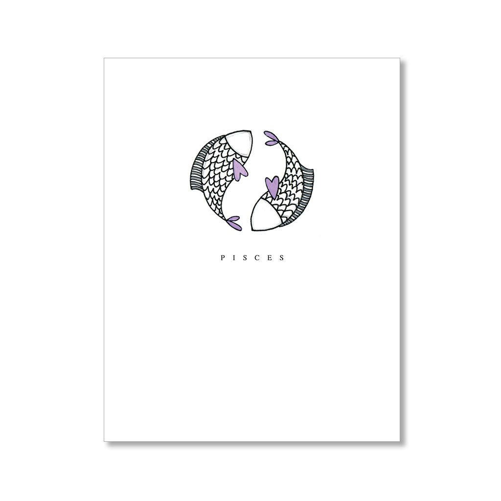 "PISCES" BLANK CARD