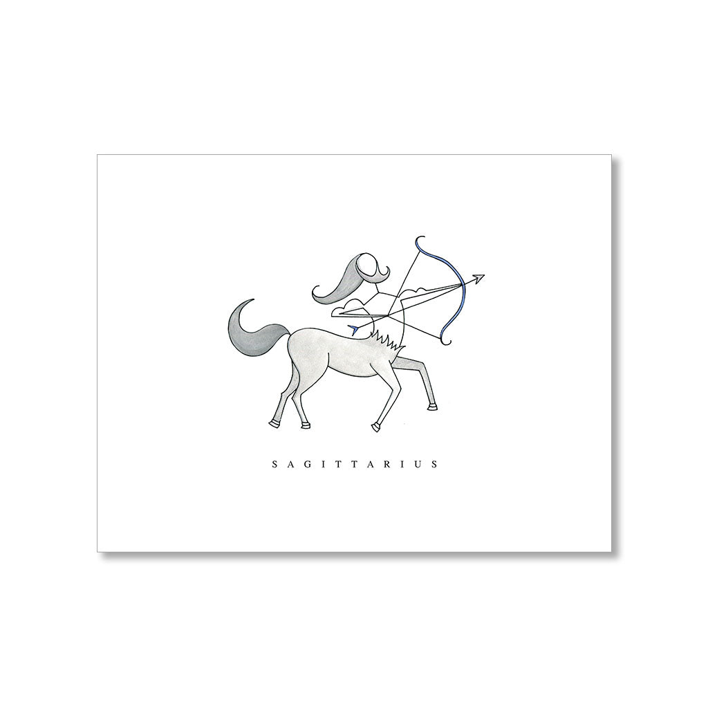 "SAGITTARIUS" BLANK CARD