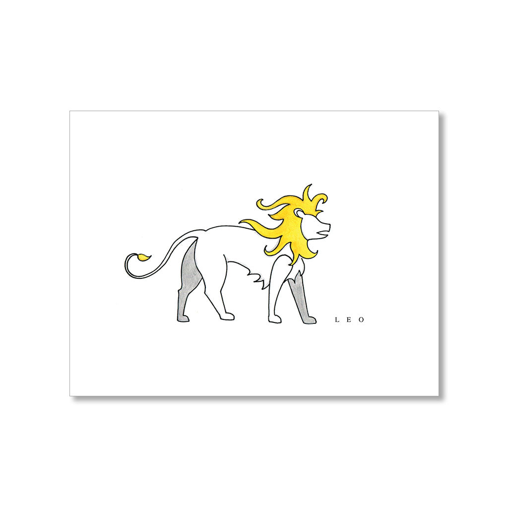 "LEO" BLANK CARD