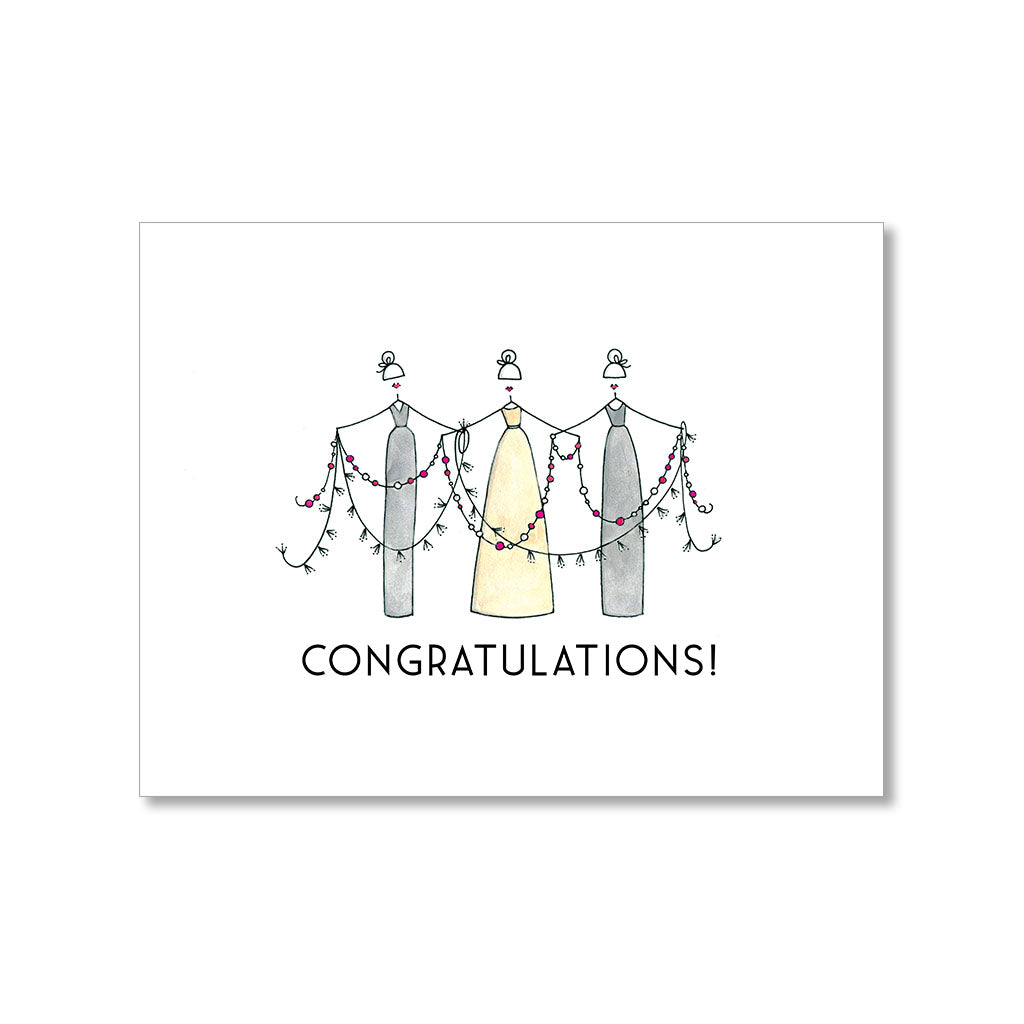 "PARTY GARLAND" CONGRATULATIONS CARD