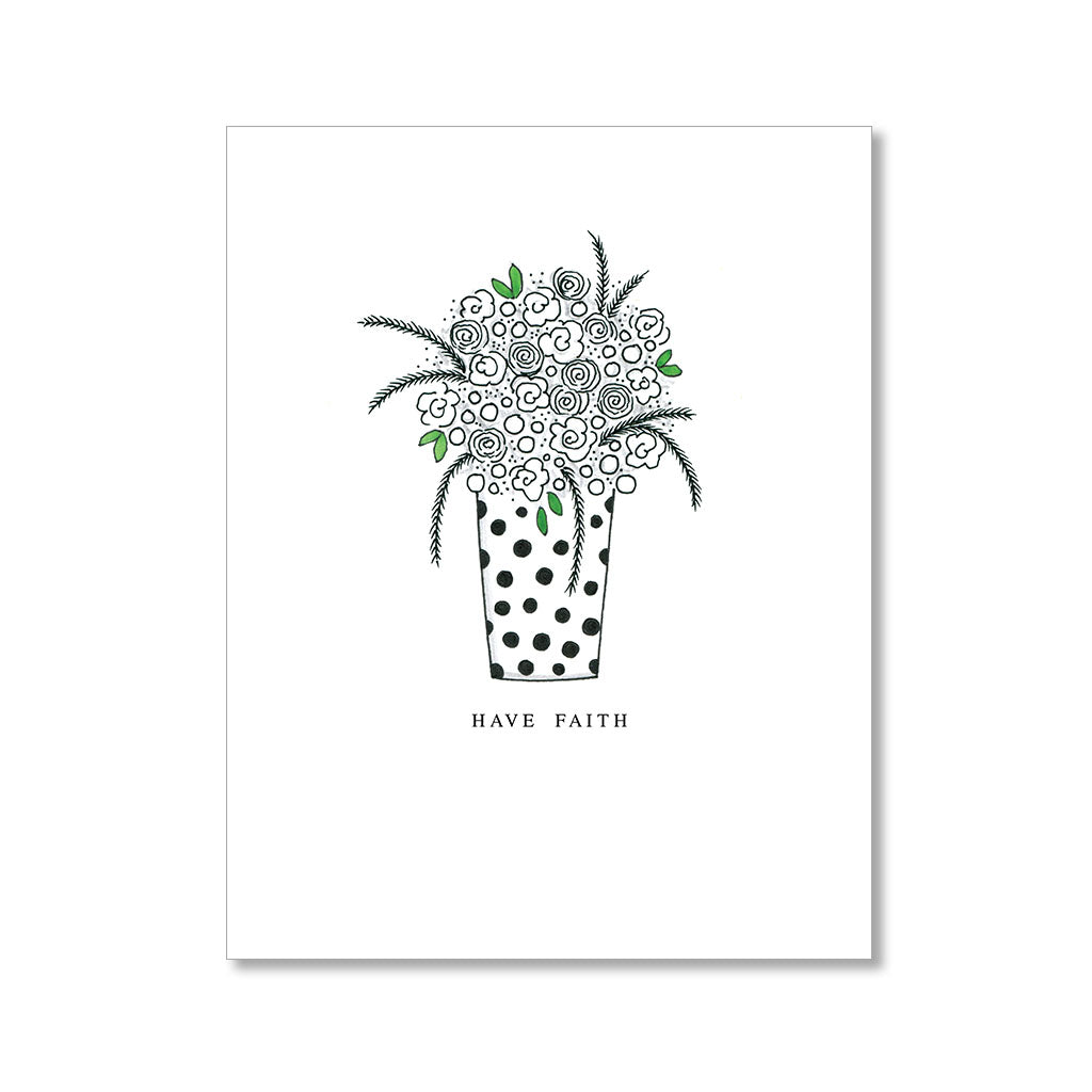 "FLOWERS & FAITH" FAITH CARD