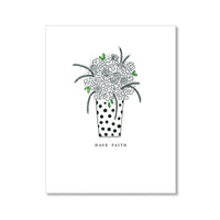 "FLOWERS & FAITH" FAITH CARD