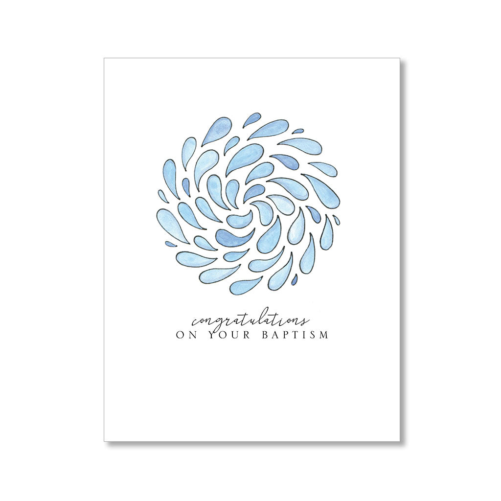 "WATERWORKS" CONGRATULATIONS CARD