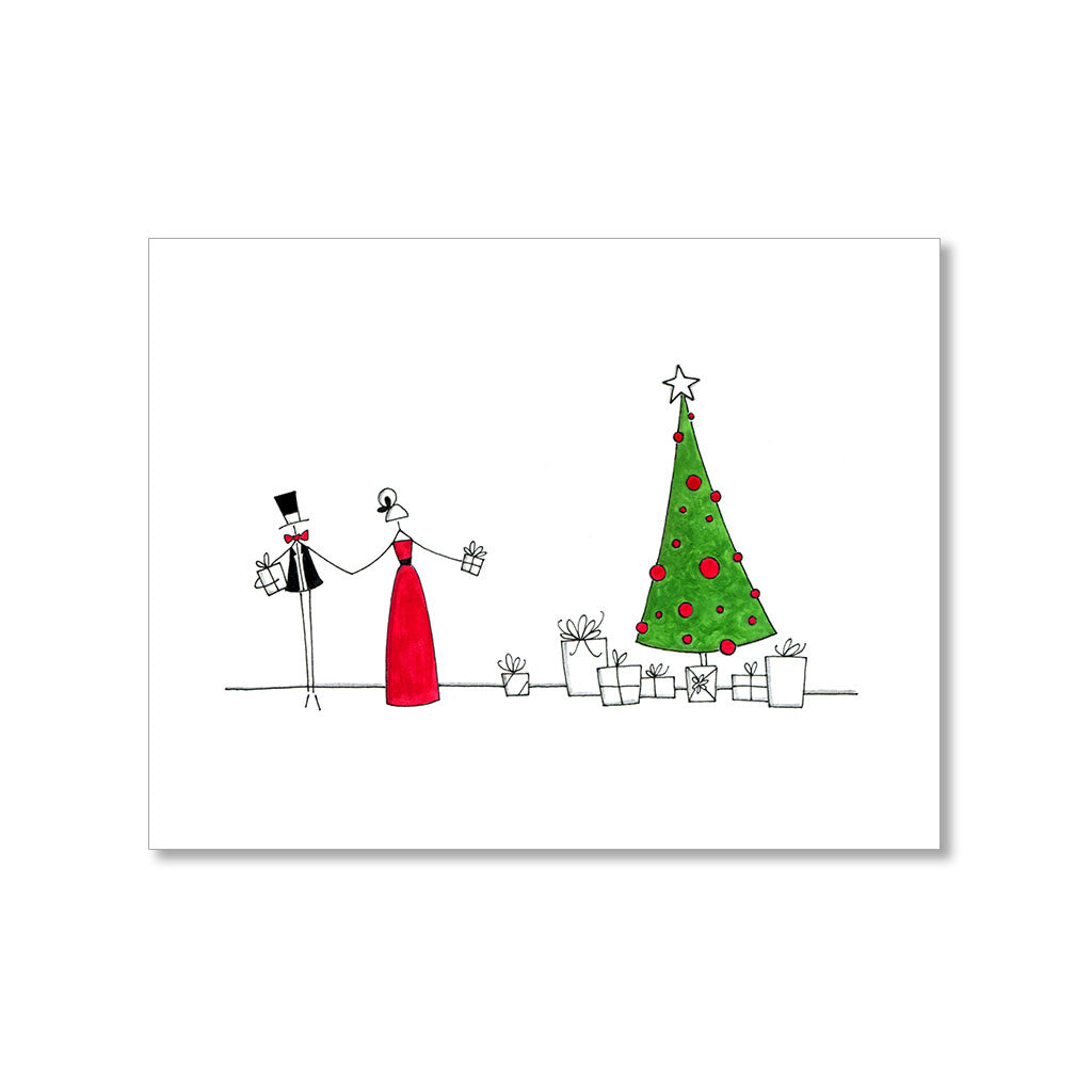 "BY THE TREE" HOLIDAY CARD