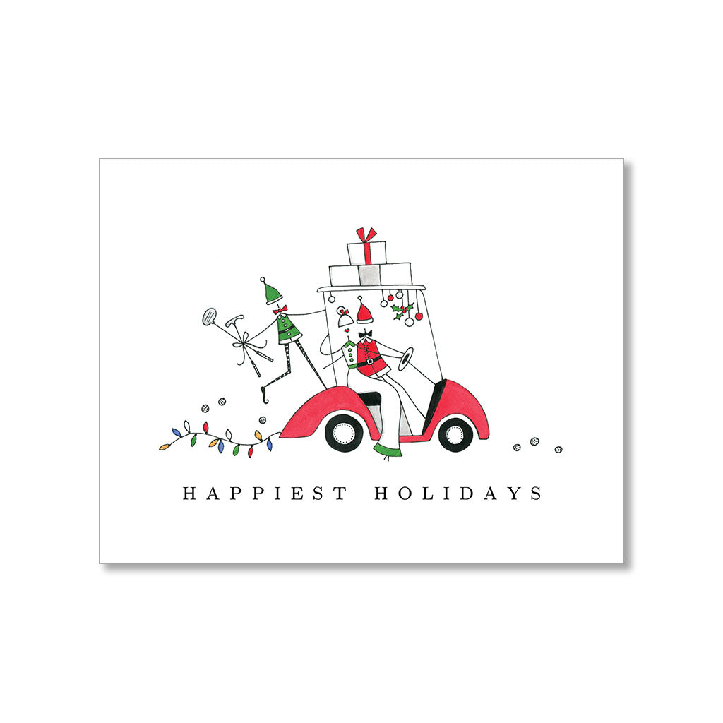 "A GOLF CART CHRISTMAS" HOLIDAY CARD