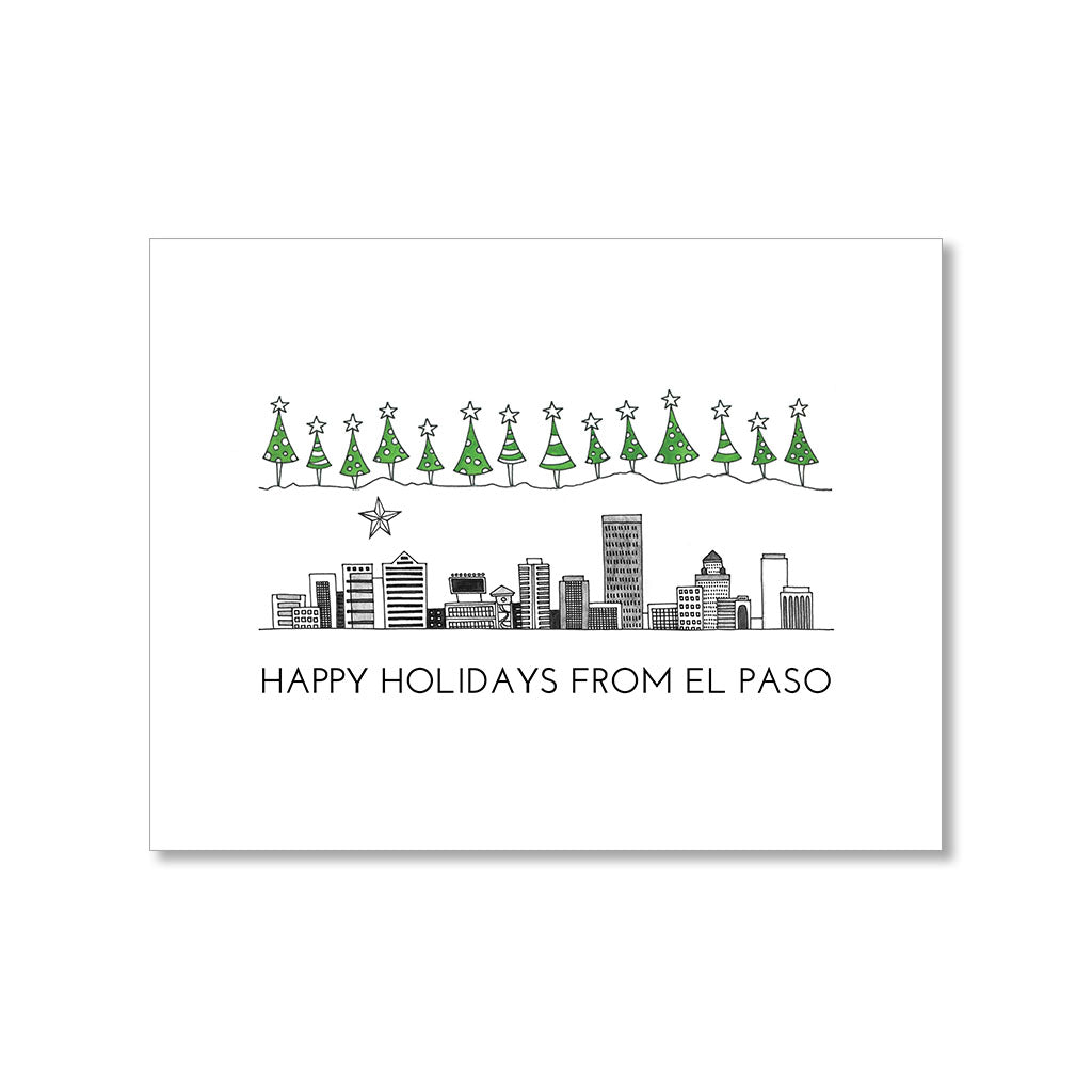 "EL PASO SKYLINE" HOLIDAY CARD