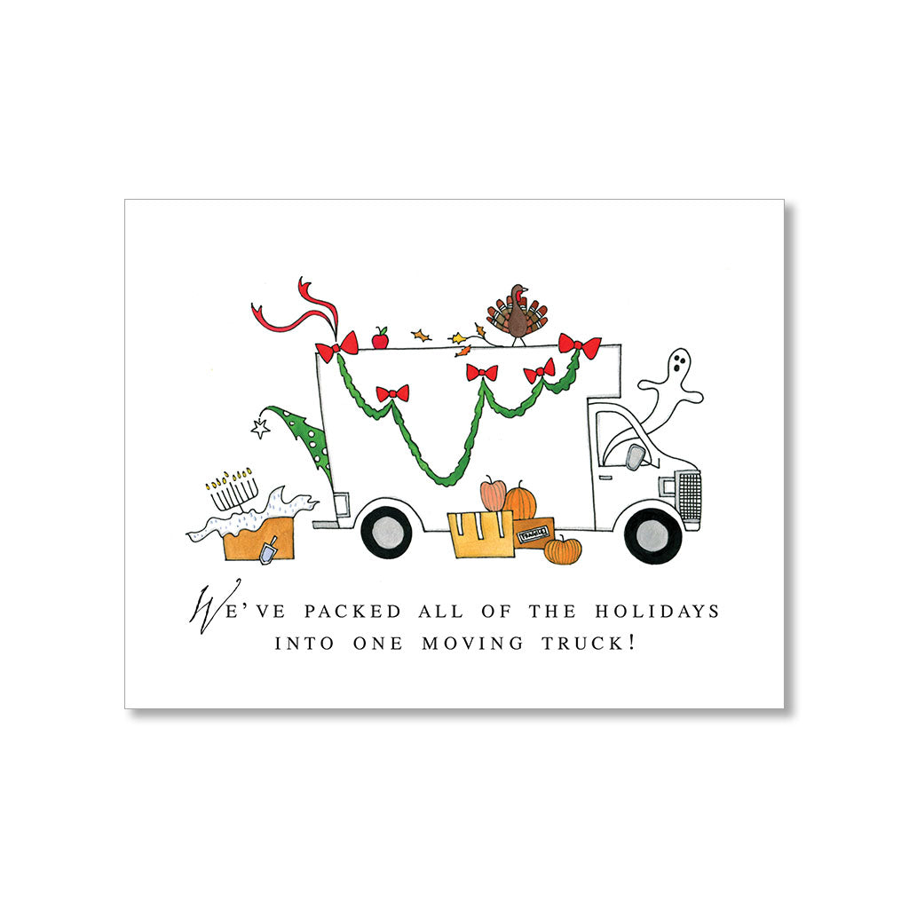 "MOVING TRUCK" HOLIDAY CARD