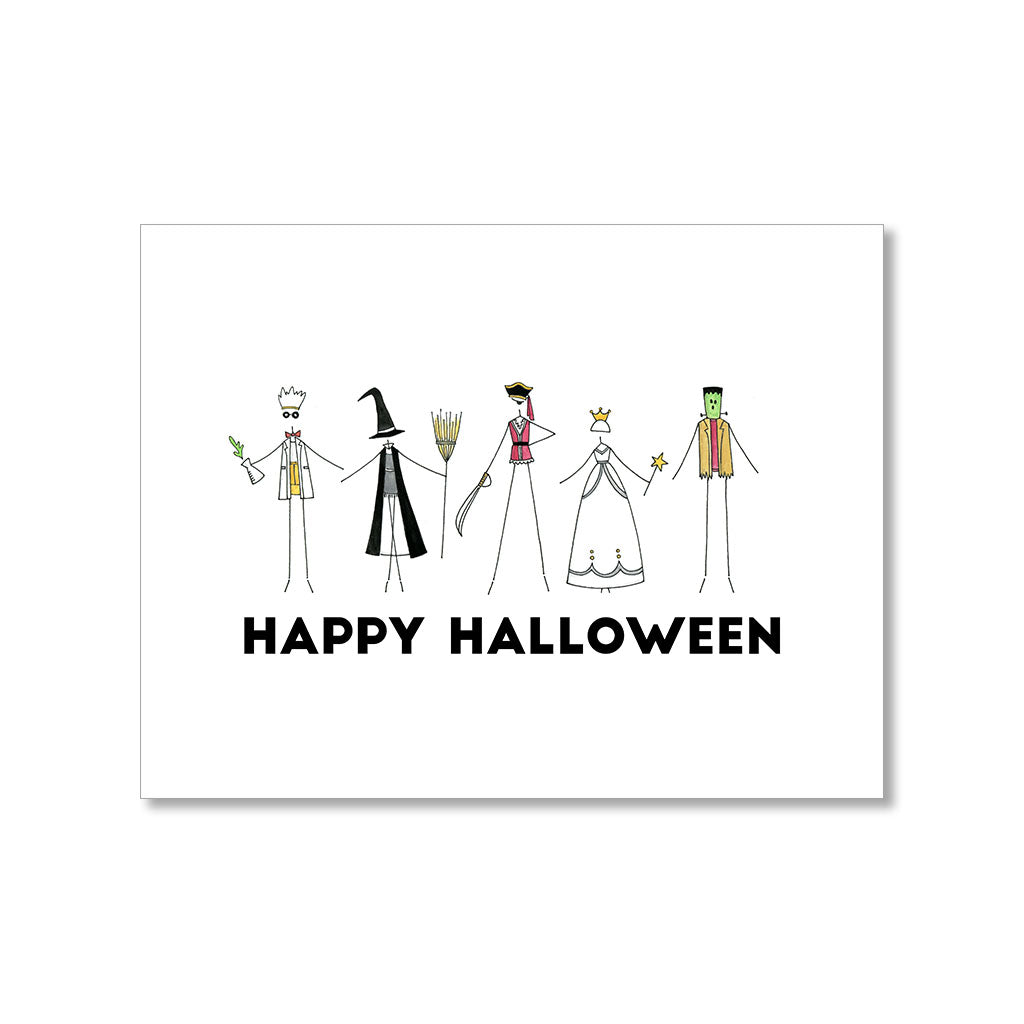 "COSTUME PARTY" HALLOWEEN CARD