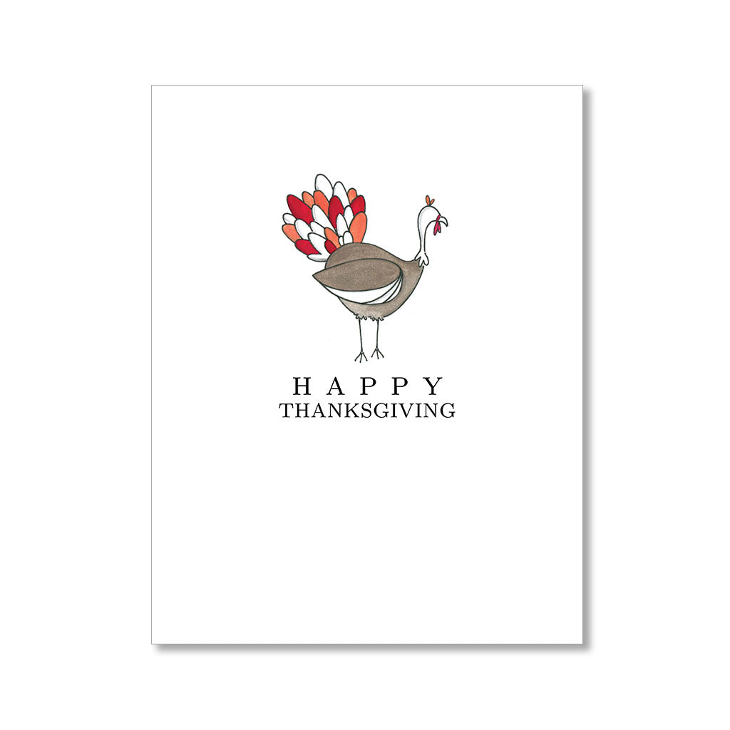 "TURKEY TIME" THANKSGIVING CARD