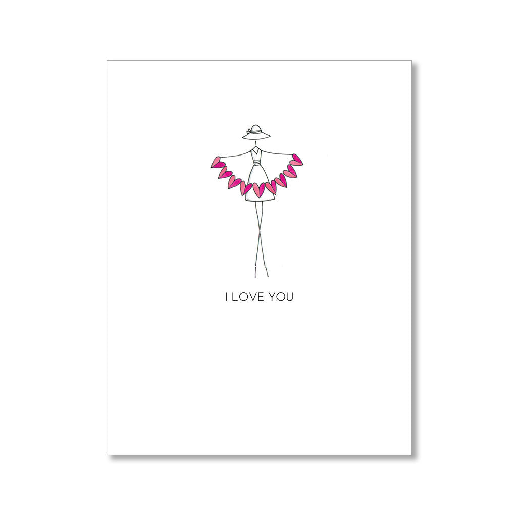 "HEART GARLAND" LOVE CARD