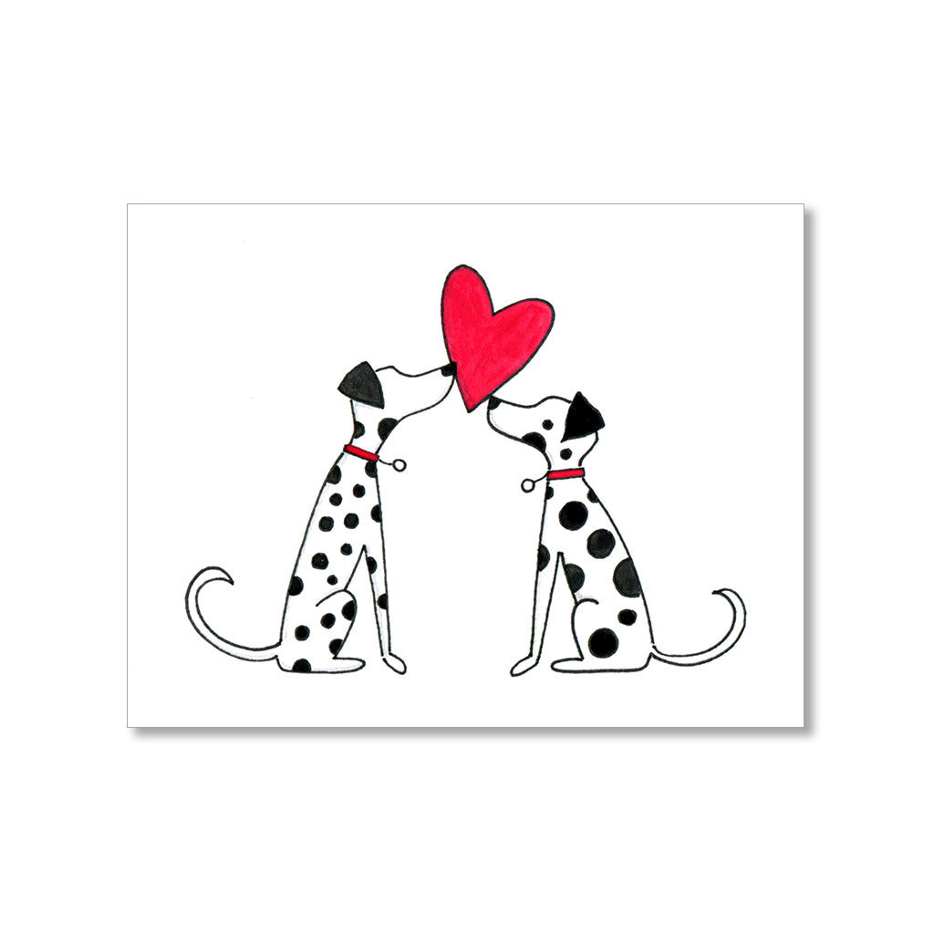 "DALMATIAN" LOVE CARD