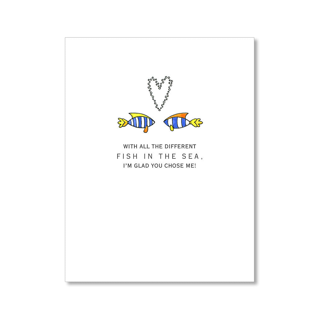 "FISH IN THE SEA" LOVE CARD