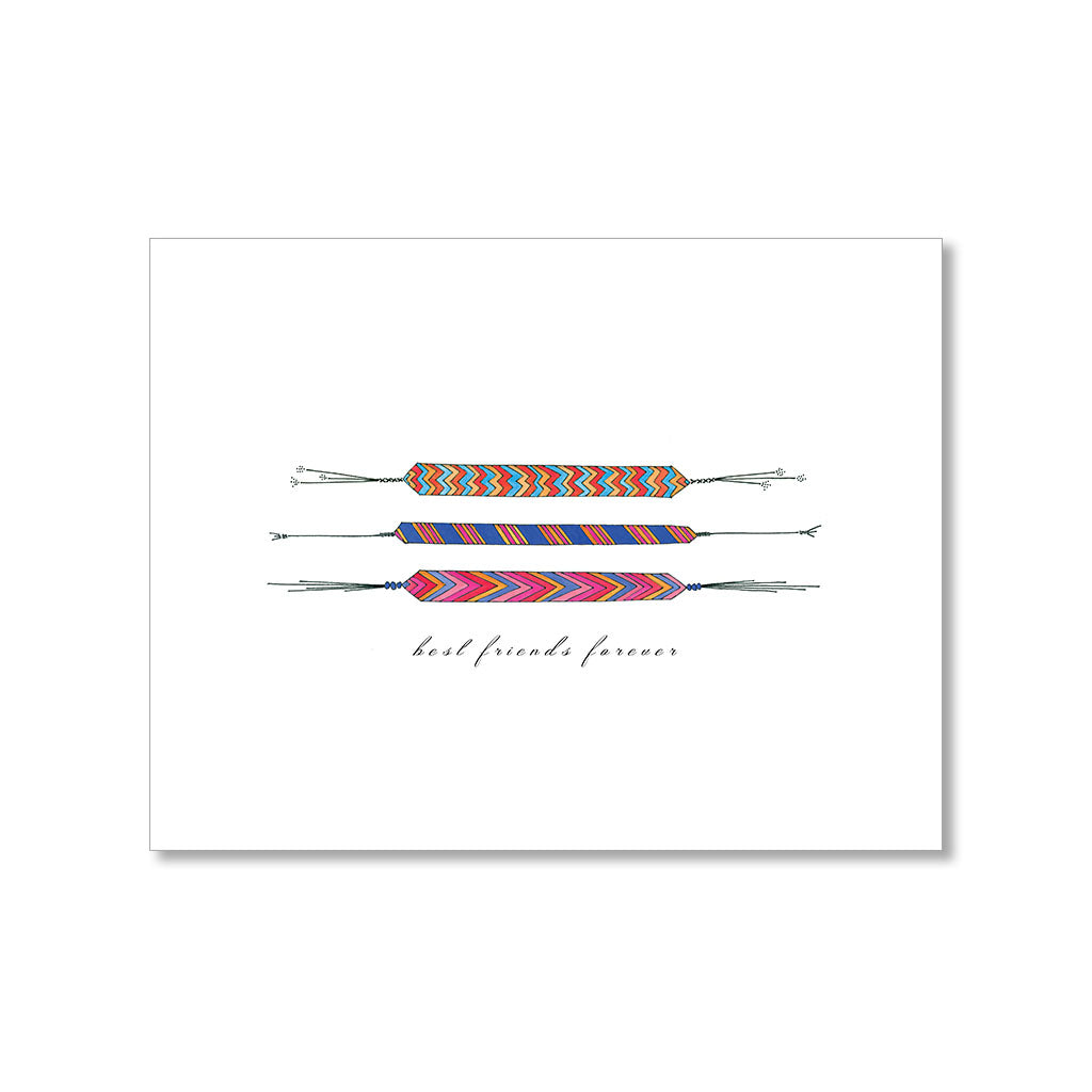 "FRIENDSHIP BRACELETS" FRIENDSHIP CARD