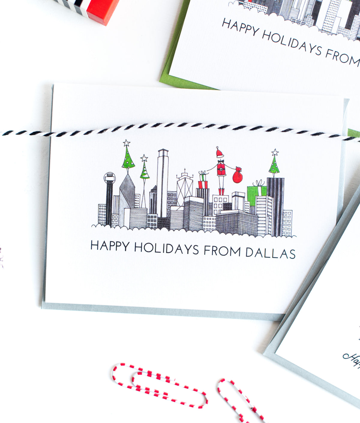 "DALLAS SKYLINE" HOLIDAY CARD