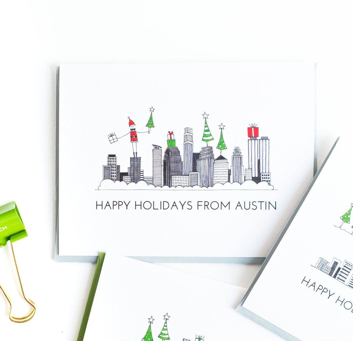 "AUSTIN SKYLINE" HOLIDAY CARD