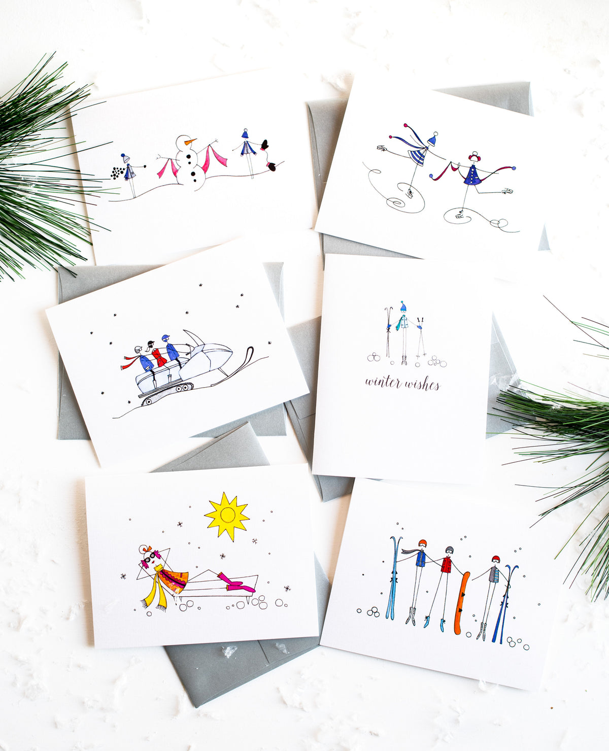 "SNOWMOBILING" BLANK CARD