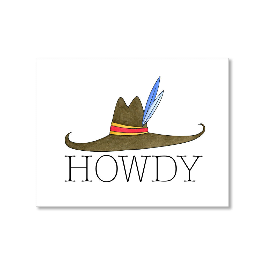 "HOWDY" ANYTIME CARD