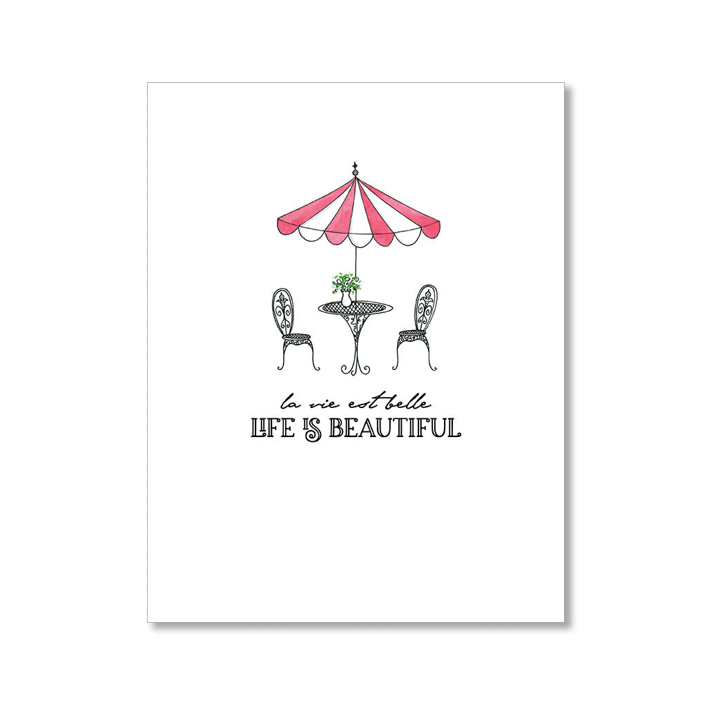 "LA VIE EST BELLE" ANYTIME CARD