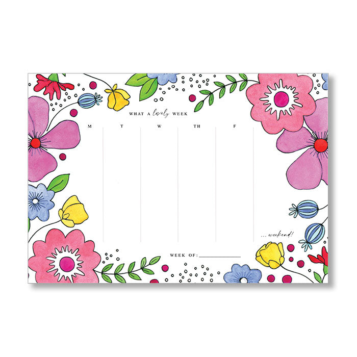 "BRIGHT BOUQUET" WEEKLY PLANNER