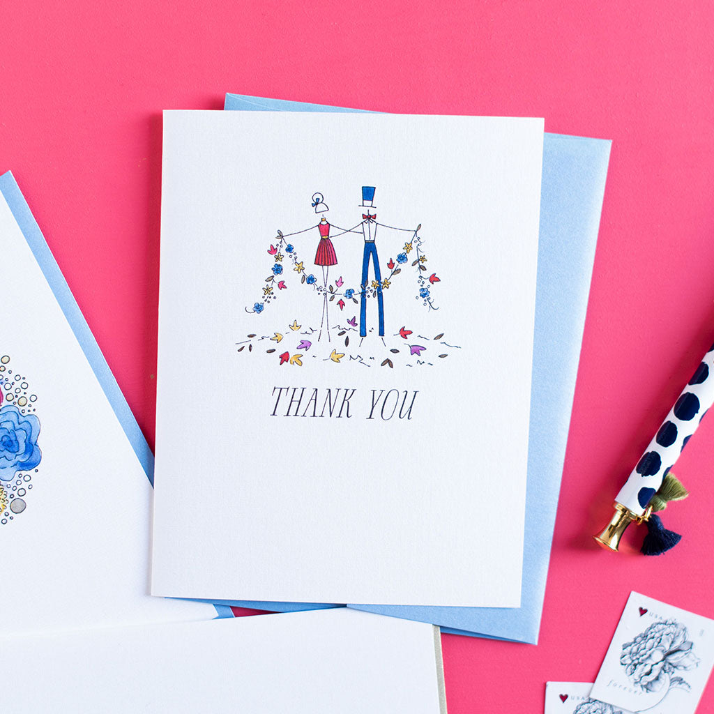 "FALL FLING" THANK YOU CARD