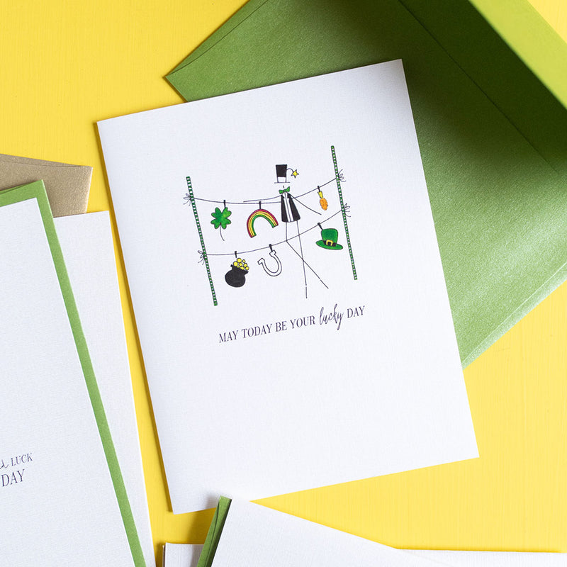 "LUCKY DAY" GOOD LUCK CARD