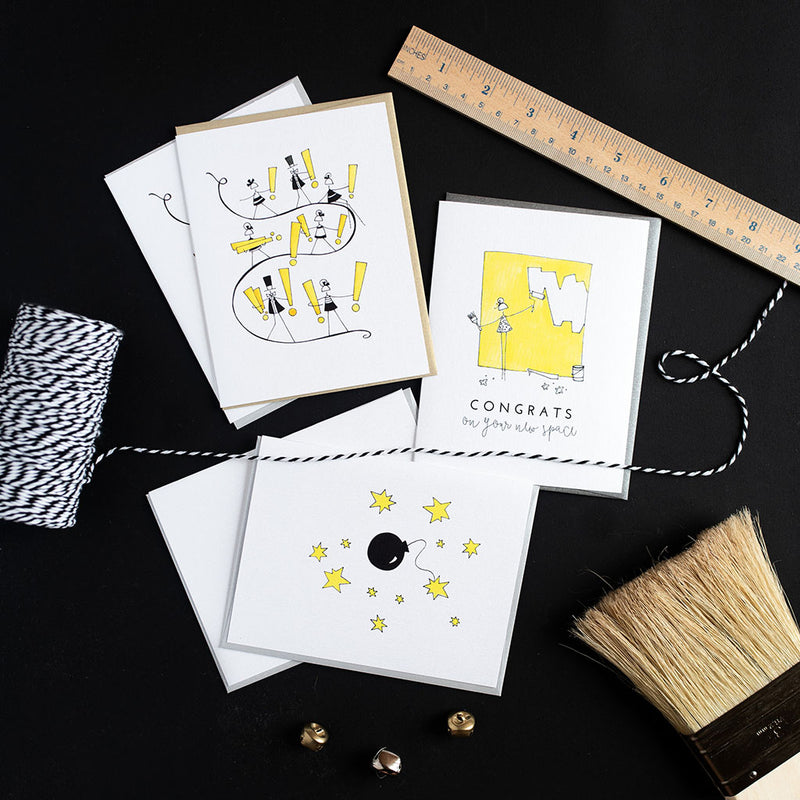"NEW SPACE" CONGRATULATIONS CARD