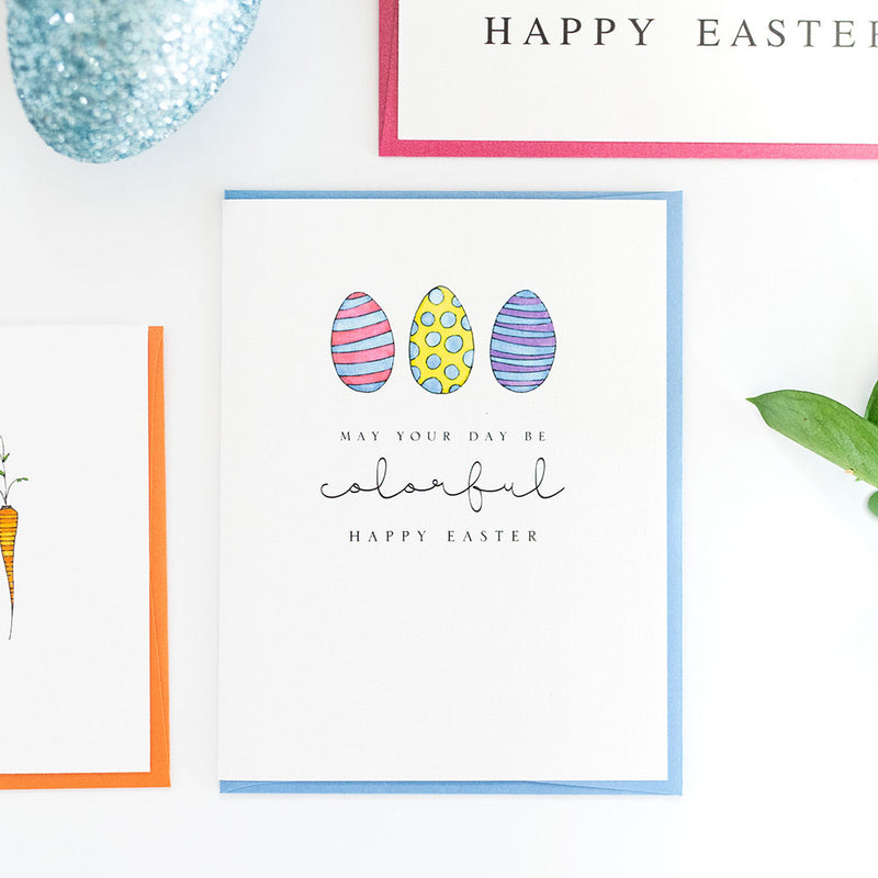 "COLORFUL" EASTER CARD