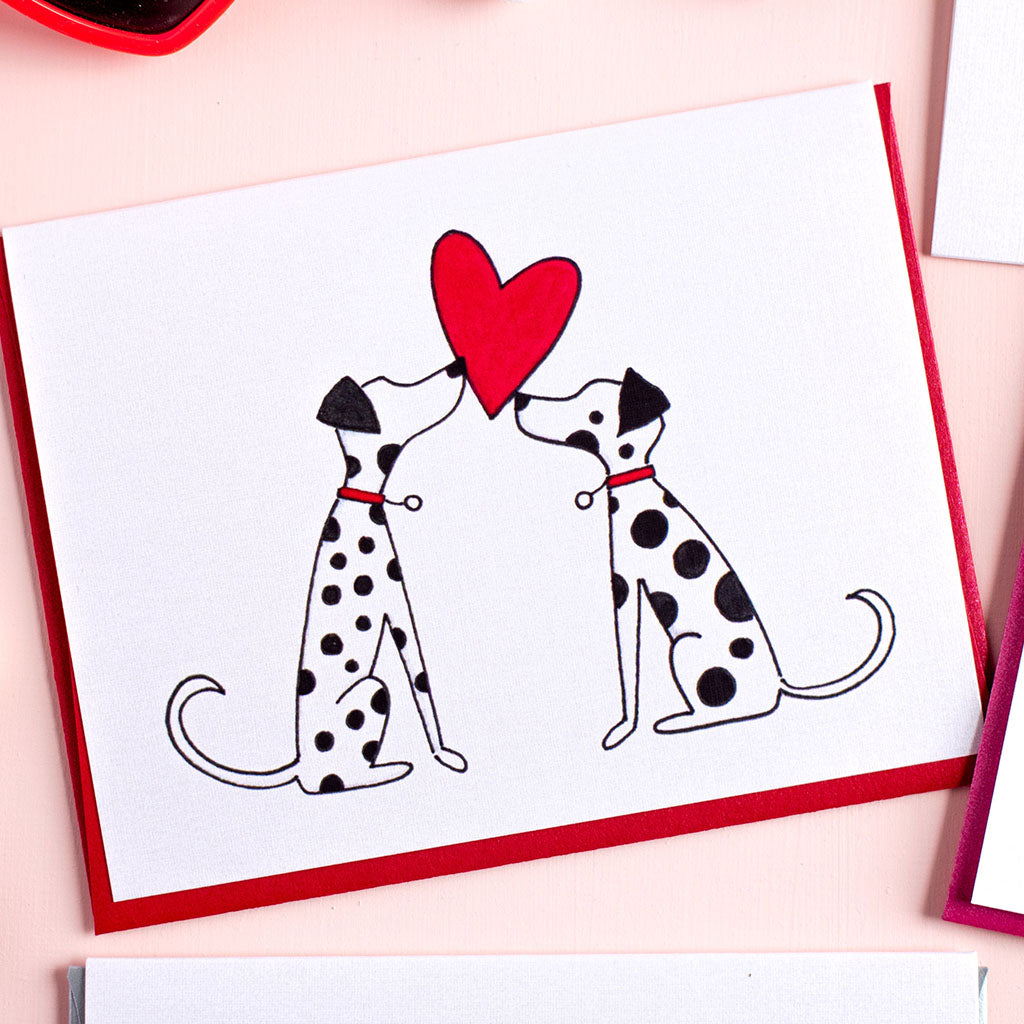 "DALMATIAN" LOVE CARD